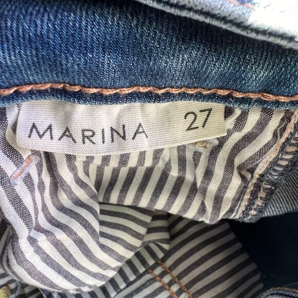 Habitual marina distressed medium wash vented jeans - Picture 6 of 8